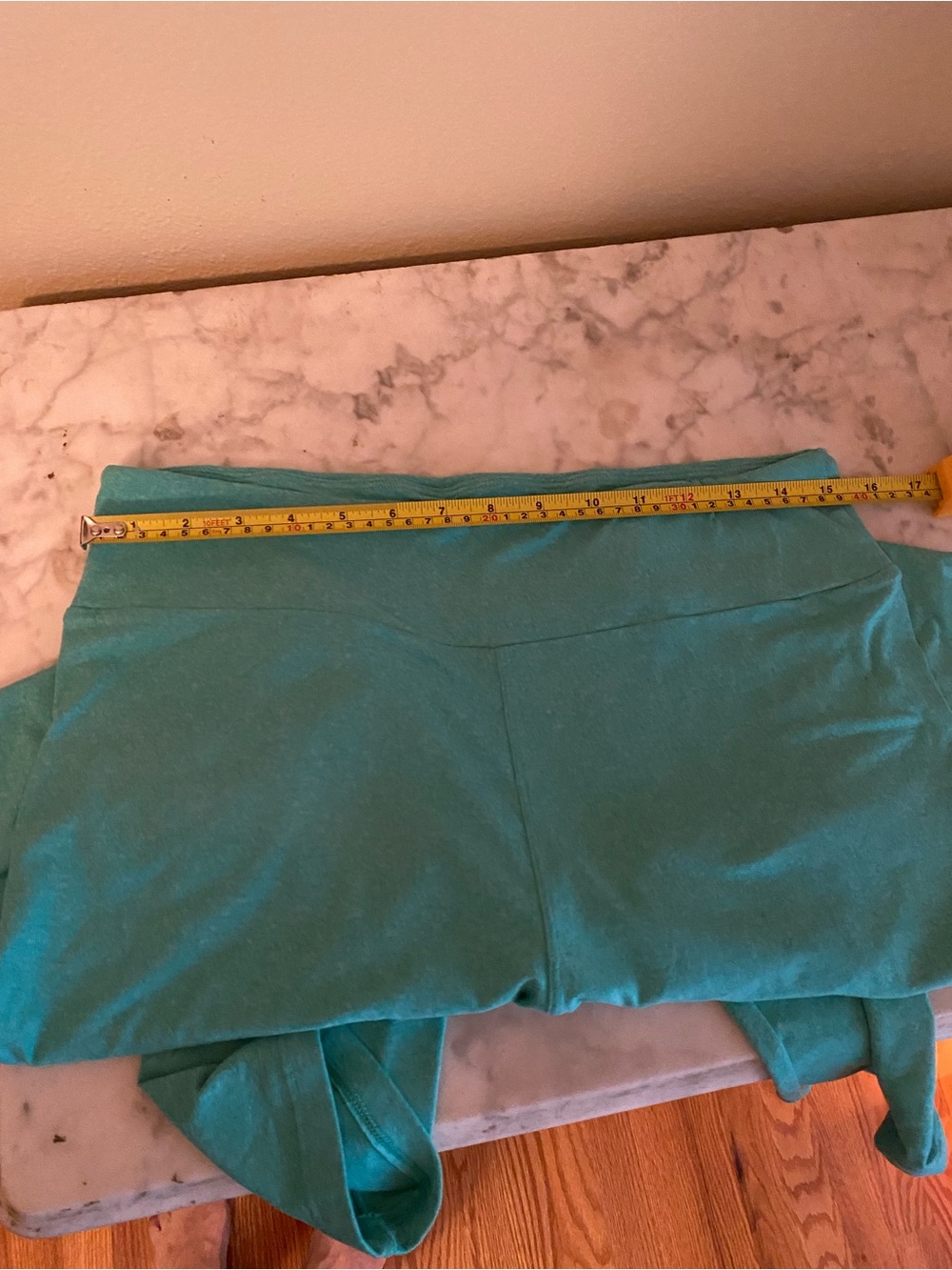 Women’s Stretch Leggings in Aqua Green - Picture 3 of 6